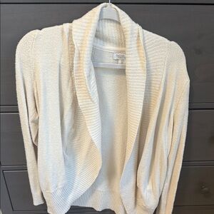 Rachel Zoe Ivory Open Front Cardigan